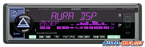 Автомагнитола Aura Indigo-877DSP MkII