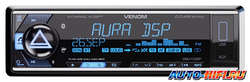 Автомагнитола Aura Venom-D641DSP Автомагнитола Aura Venom-D641DSP