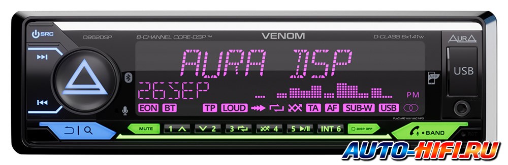 Автомагнитола Aura Venom-D862DSP Автомагнитола Aura Venom-D862DSP