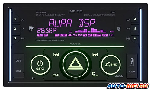 Автомагнитола Aura Indigo-847DSP MkII