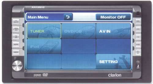 Автомагнитола Clarion MAX386VD