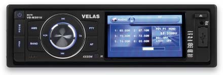 Аудиовизуальные головные устройства 1DIN. Velas VD-M301U