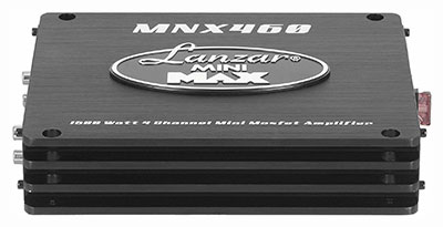 Компактные 4-канальные усилители. Lanzar MNX460