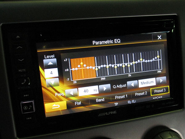 Настройка эквалайзера в Alpine INE-W990BT