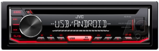 Базовые ресиверы JVC серии KD-R
