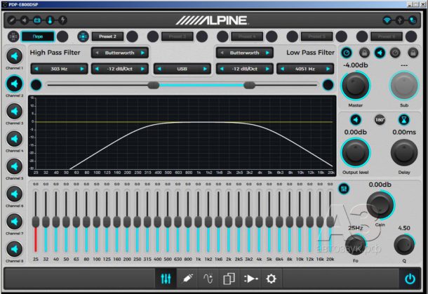 Усилитель с процессором Alpine PDP-E800DSP