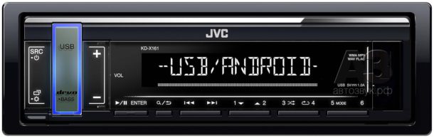 JVC: новые бездисковые ресиверы 1DIN