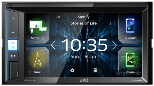 Медиаресивер JVC KW-M450BT Медиаресивер JVC KW-M450BT