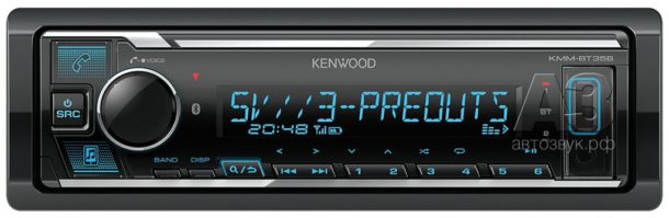 Kenwood KMM-BT356 – бездисковый ресивер с поддержкой High Resolution Audio